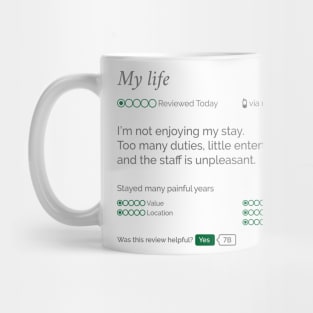 Review of my life Mug